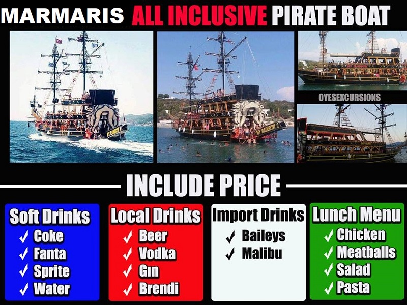 Full Day Pirate Boat Tour in Marmaris with Lunch - Image 6